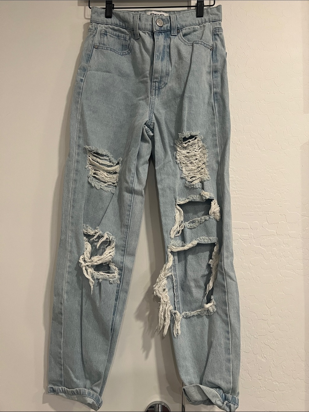 RSQ Light Blue Distressed Boyfriend Jeans